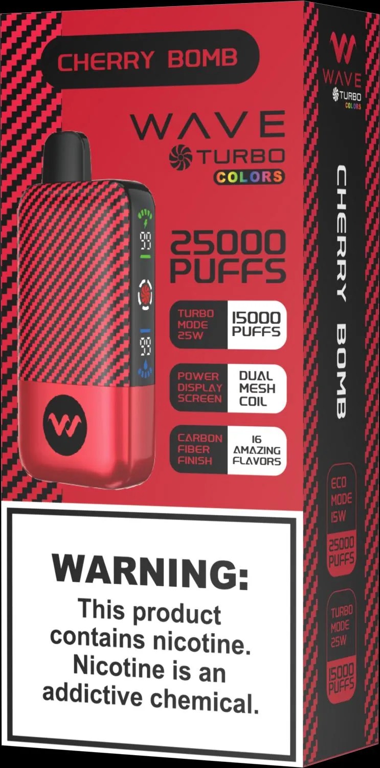 WAVE TURBO CHERRY BOMB DE 25000PUFF