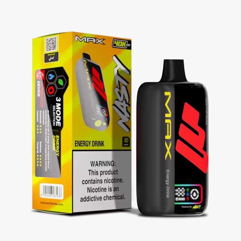 NASTY MAX ENERGY DRINK DE 40000 PUFF