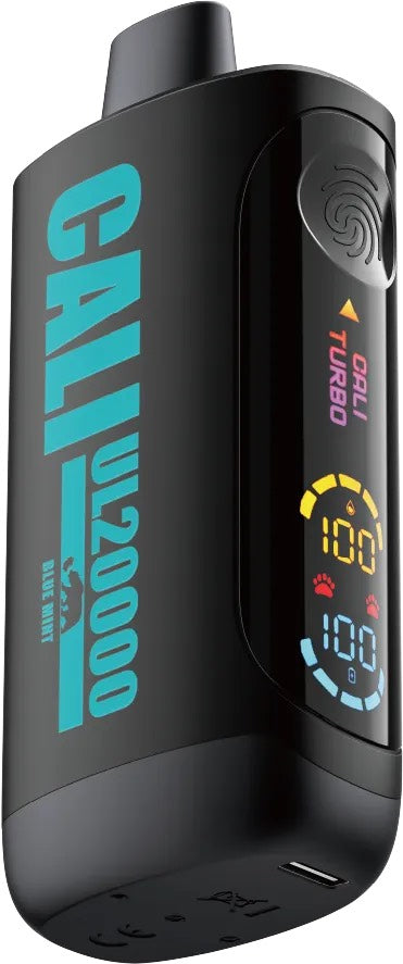CALI BARS BLACK ENDITION BLUE MINT DE 20000PUFF