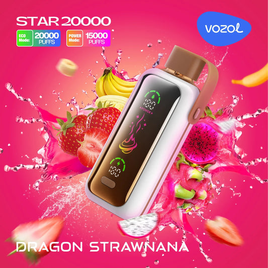 VOZOL STAR20000 DRAGON STRAWNANA 20000PUFF