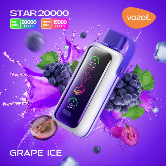 VOZOL STAR X GRAPE ICE 20000PUFF