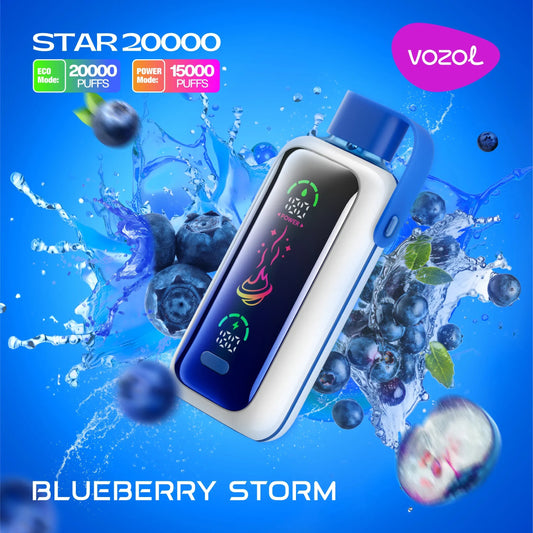 VOZOL STAR X BLUEBERRY STORM DE 20000PUFF
