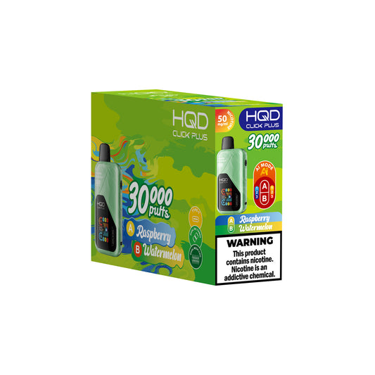 HQD CLICK PLUS RASPBERRY WATERMELON DE 30000 PUFF